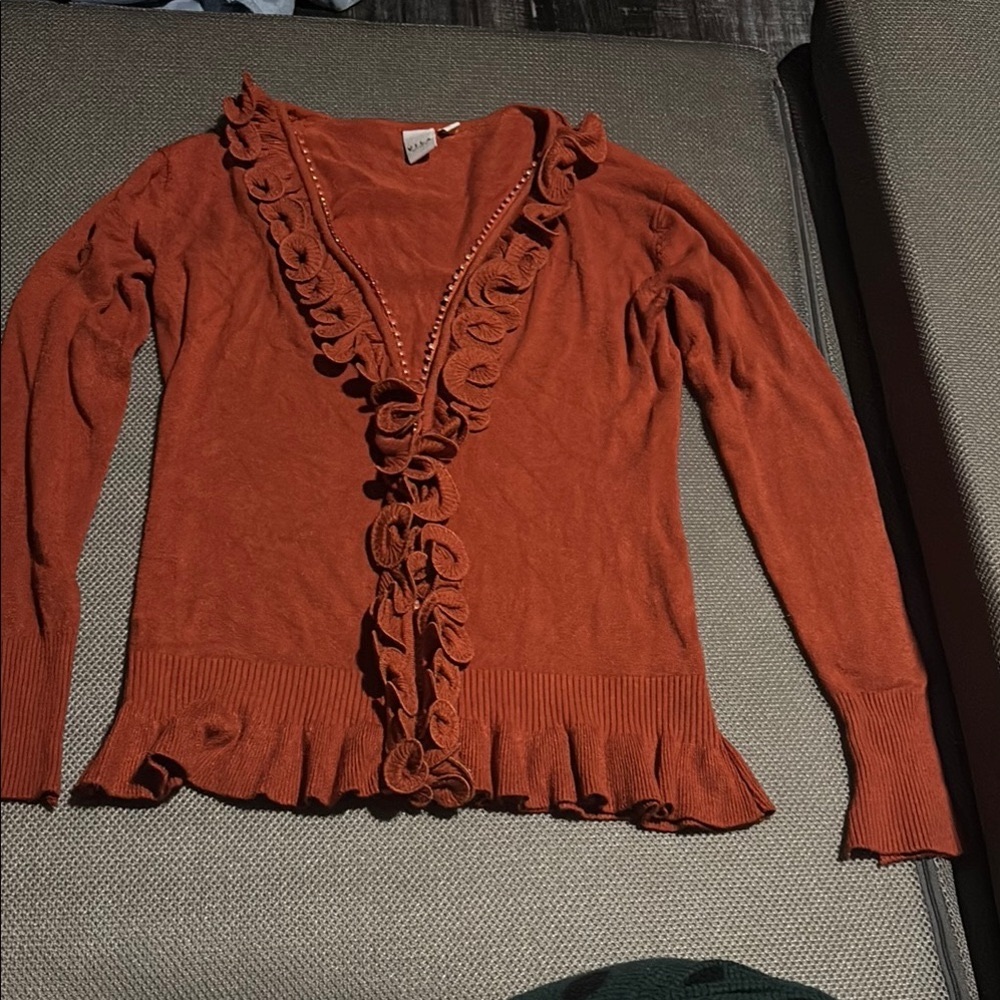 VILA Milano Terracotta Cardigan